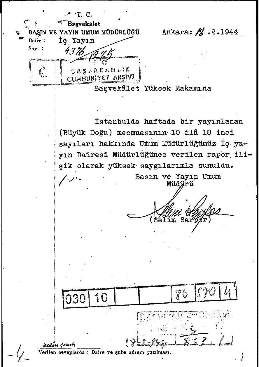 Cumhuriyetin Necip Fazıl raporu