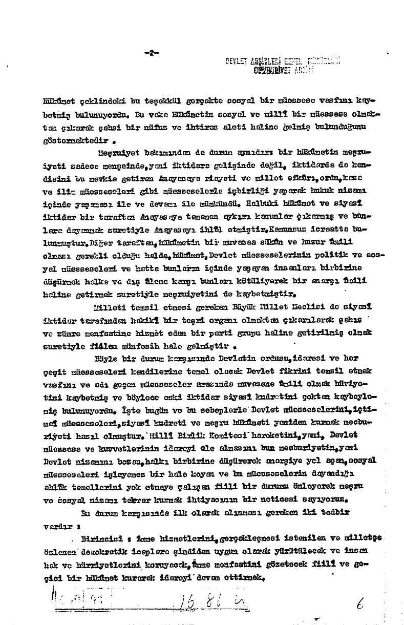 1961 Anayasasının esasları