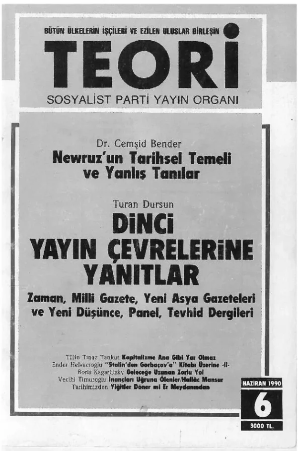 Nevruz'un Tarihsel Temeli ve Yanlış Tanılar | Teori Haziran 1990