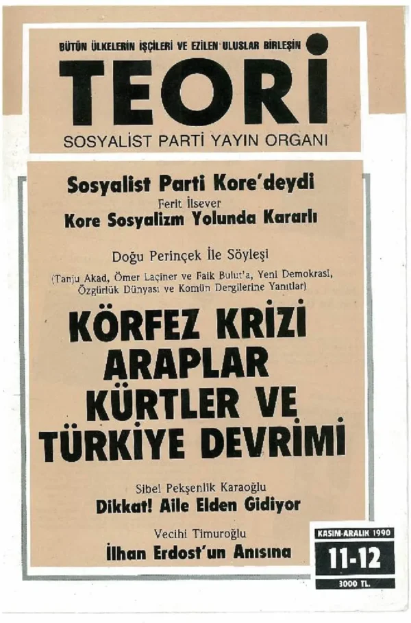 Teori 11-12 - Kasım 1990