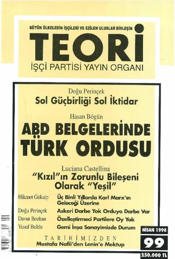 ABD BELGELERİNDE TÜRK ORDUSU | Teori Nisan 1998