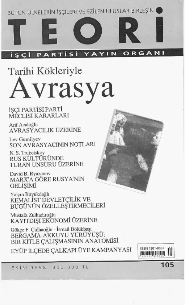 tarihi kökleriyle avrasya | Teori Ekim 1998