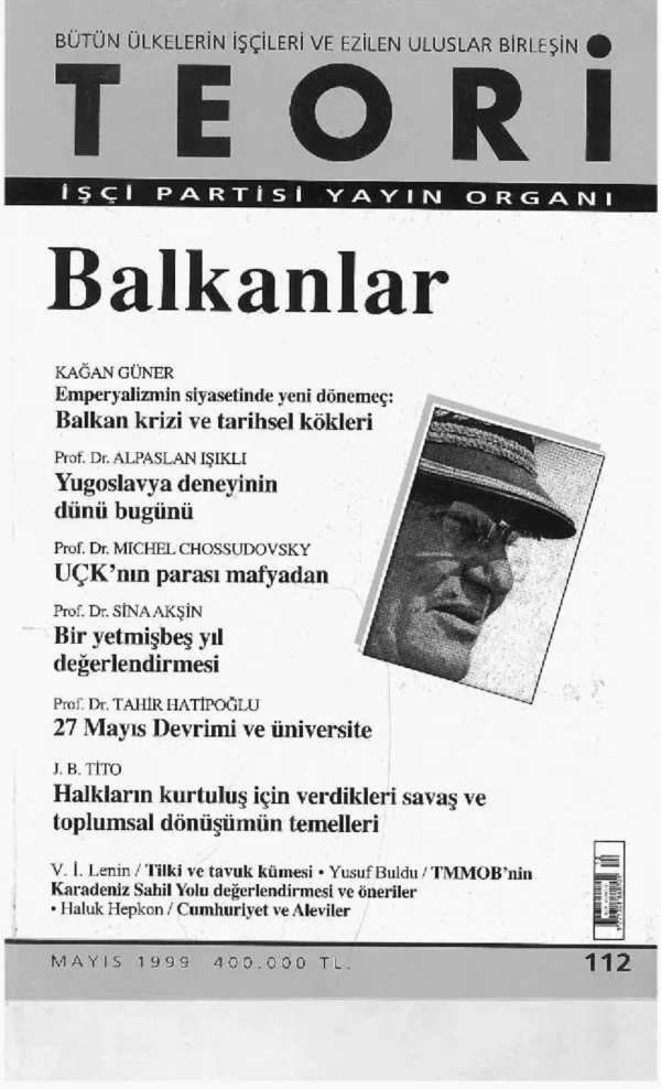 Balkanlar | Teori Mayıs 1999