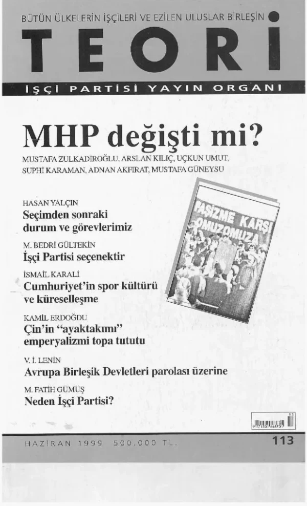 MHP DEĞİŞTİ Mİ? | Teori Haziran 1999