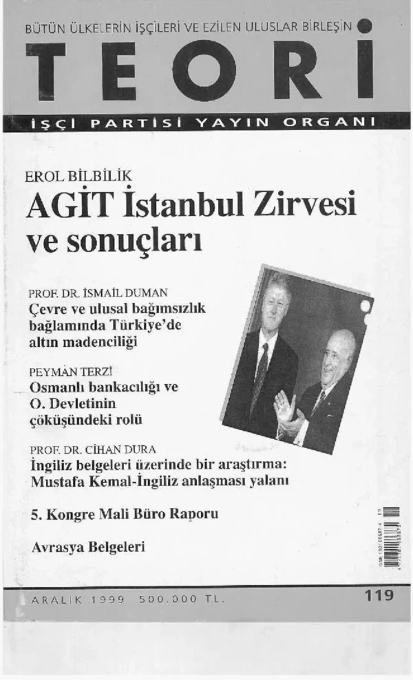 AVRASYA BELGELERİ | Teori Aralık 1999