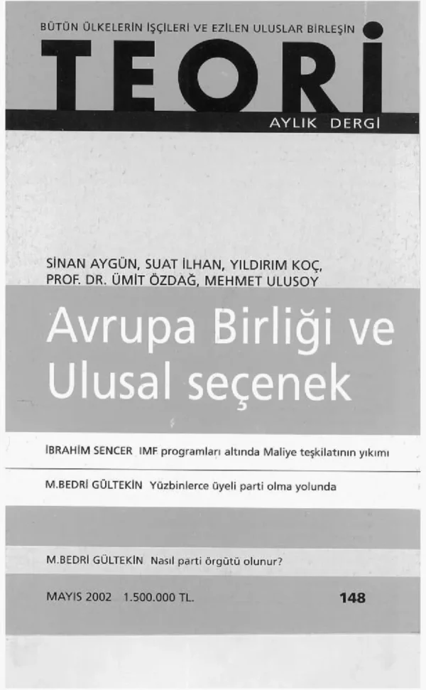 Teori 148 - Mayıs 2002