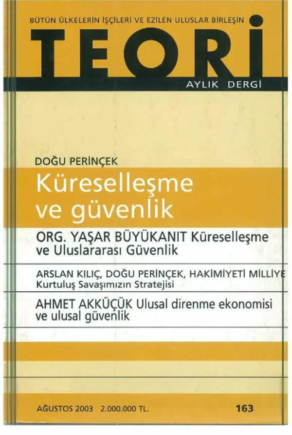 küreselleşme ve güvenlik | Teori Ağustos 2003