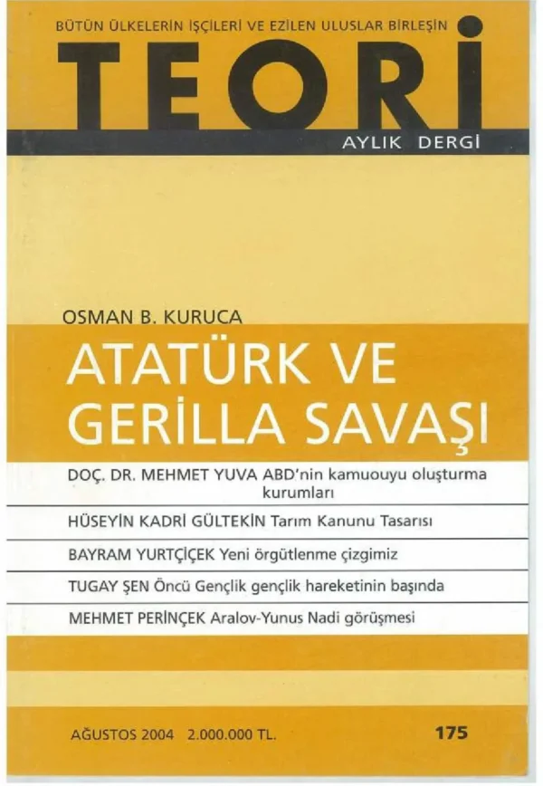 atatürk ve gerilla savaşı | Teori Ağustos 2004