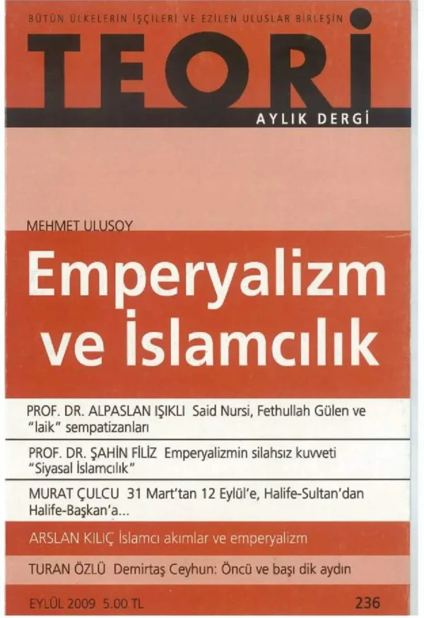 emperyalizm ve islamcılık | Teori Eylul 2009