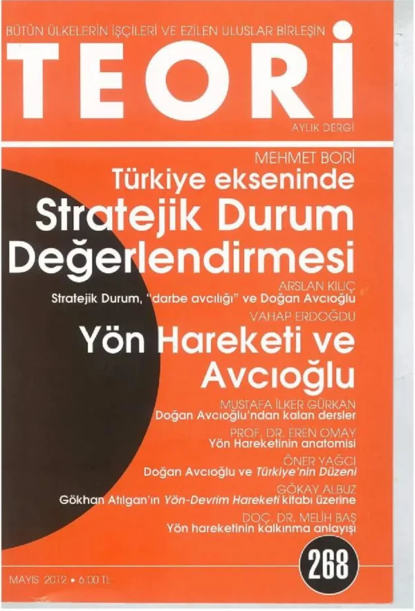 türkiye ekseninde stratejik durum değerlendirmesi | Teori Mayıs 2012