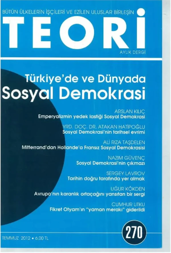 türkiye'de ve dünyada sosyal demokrasi | Teori Temmuz 2012