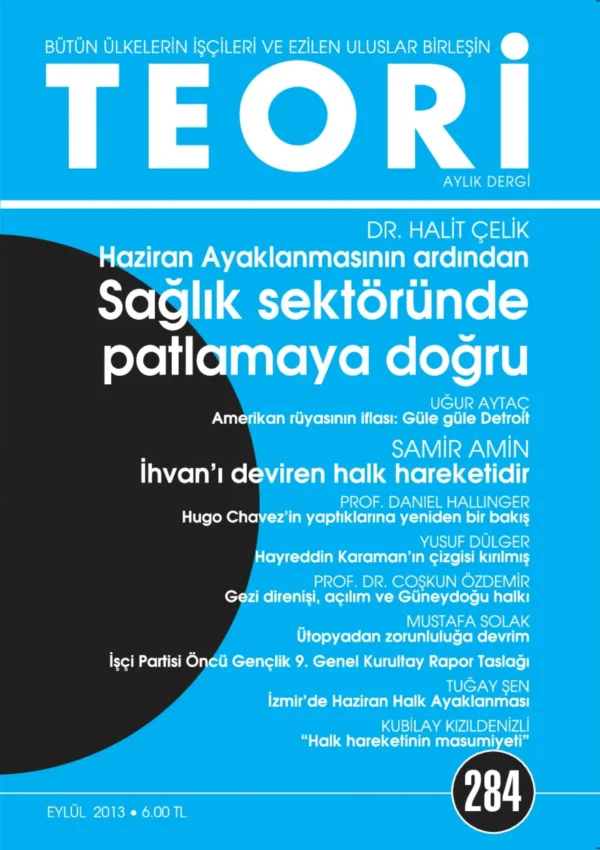 SAĞLIK SEKTÖRÜNDE PATLAMAYA DOĞRU: HAZİRAN AYAKLANMASI | Teori Eylul 2013