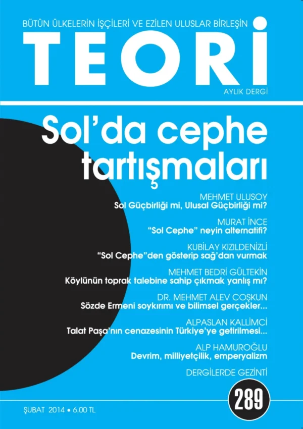 Teori 289 - Subat 2014