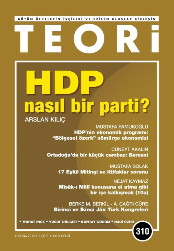 Teori 310 - Kasım 2015
