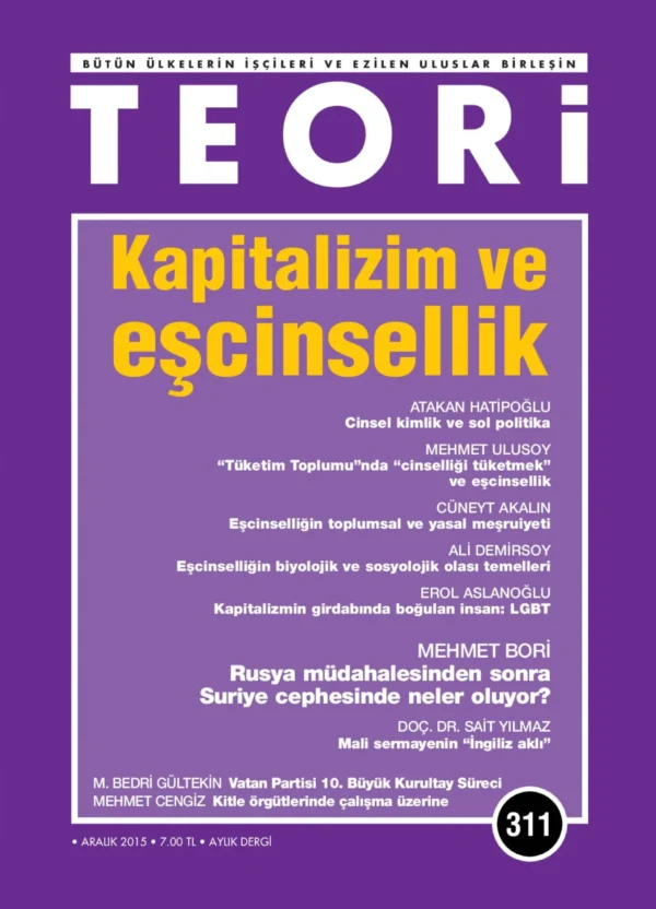 Teori 311 - Aralık 2015