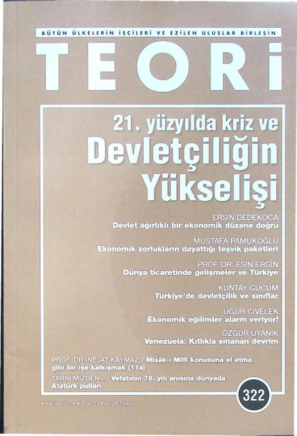 Teori 322 - Kasım 2016