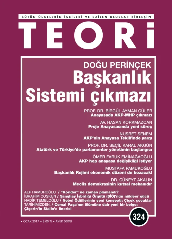 Teori 324 - Ocak 2017