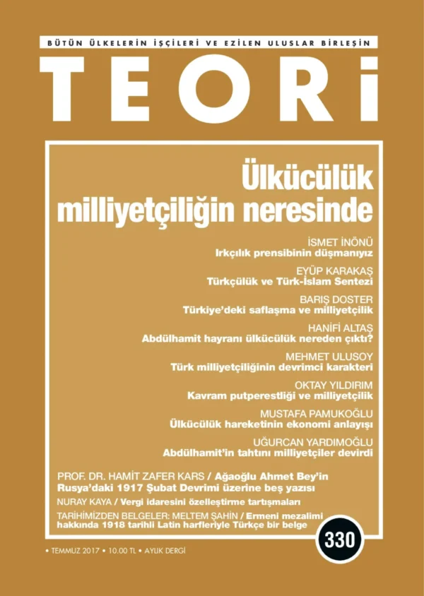 Teori 330 - Temmuz 2017