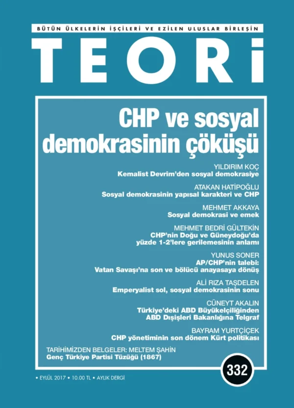 Teori 332 - Eylul 2017