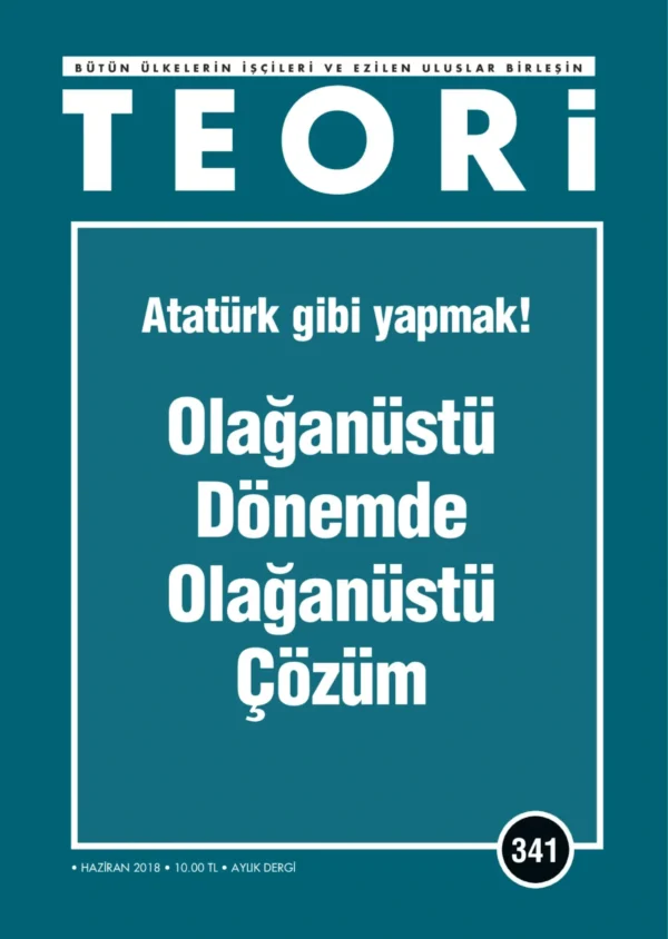 Teori 341 - Haziran 2018