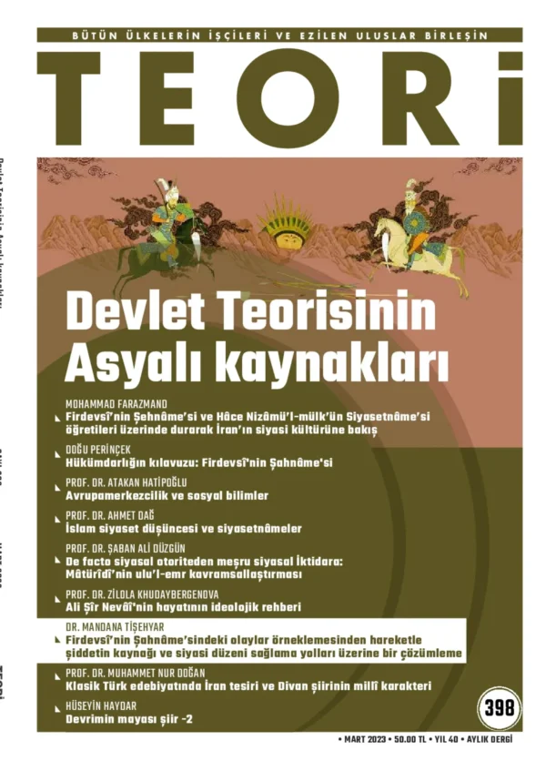 DEVLET TEORİSİNİN ASYALI KAYNAKLARI | Teori Mart 2023